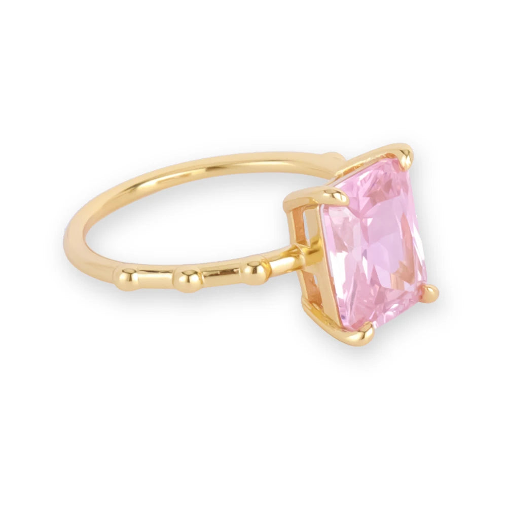 Anillo Minimalista de Plata 925 con Amatista