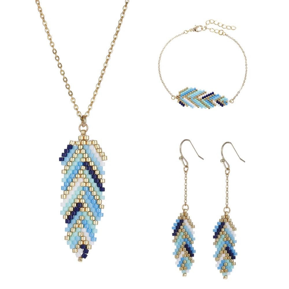 😍Set de Joyería Boho Artesanal con Chaquiras Miyuki