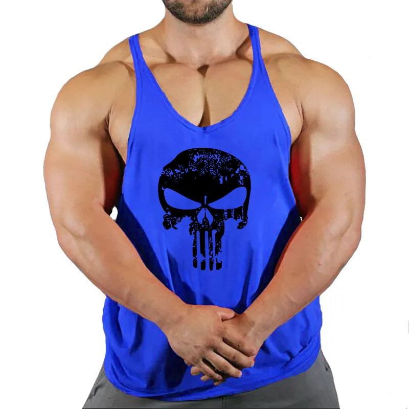 Camiseta Tank Top Hombre Fitness – Algodón Sin Mangas Estilo Bodybuilding