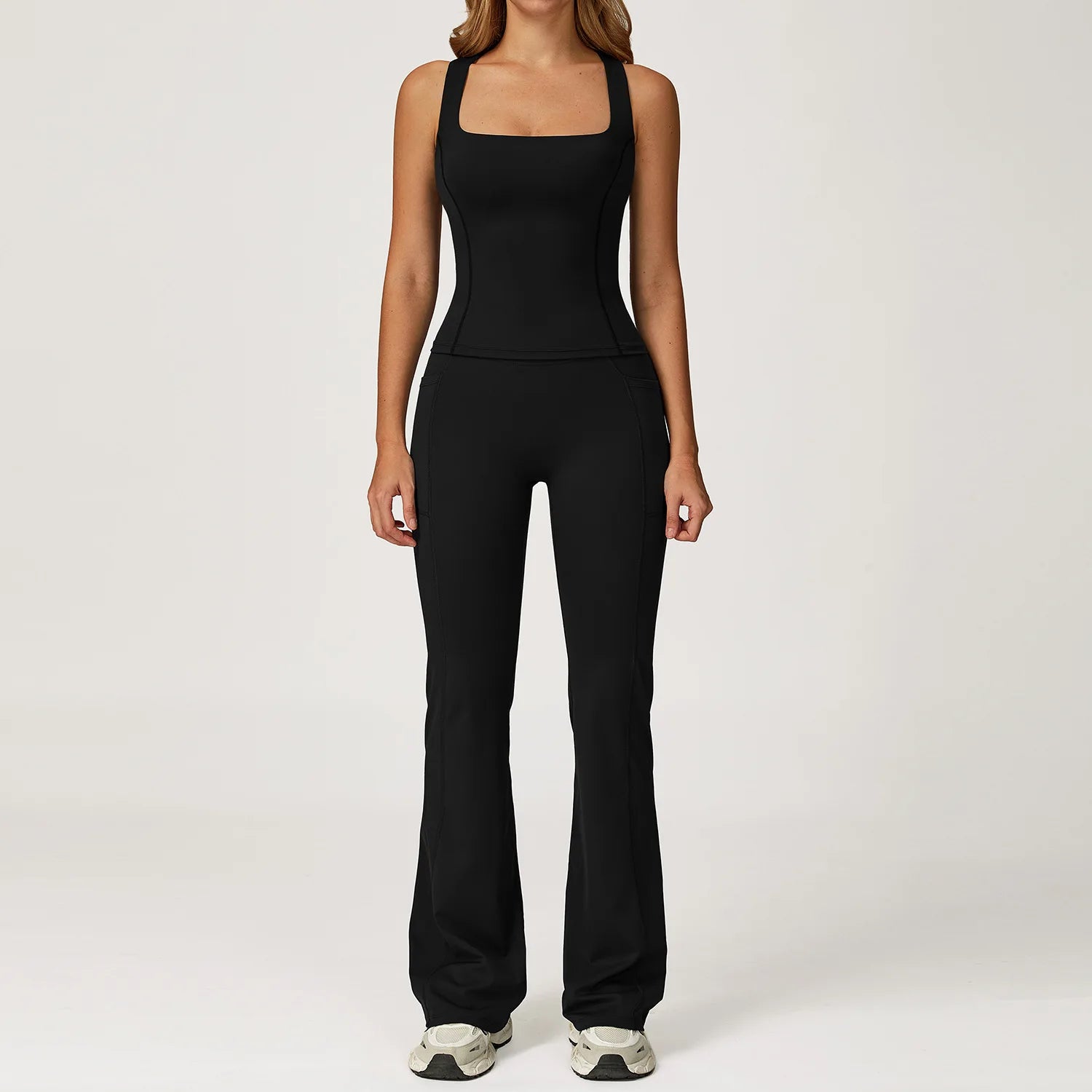 conjunto deportivo de 2 piezas para mujer y mono para otoño y invierno, apto para fitness , yoga, running y ejercicio.