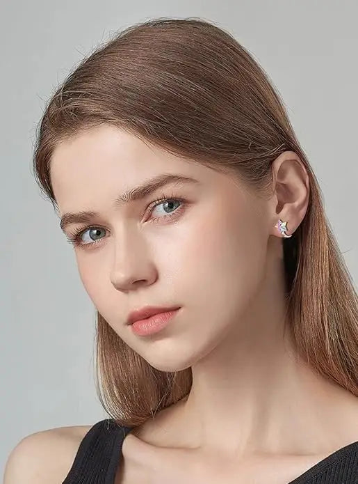 Set de 15 Pendientes Clip con Zirconia y Diseños Variados orejas sin perforar