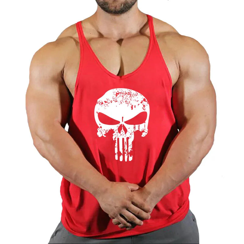 Camiseta Tank Top Hombre Fitness – Algodón Sin Mangas Estilo Bodybuilding