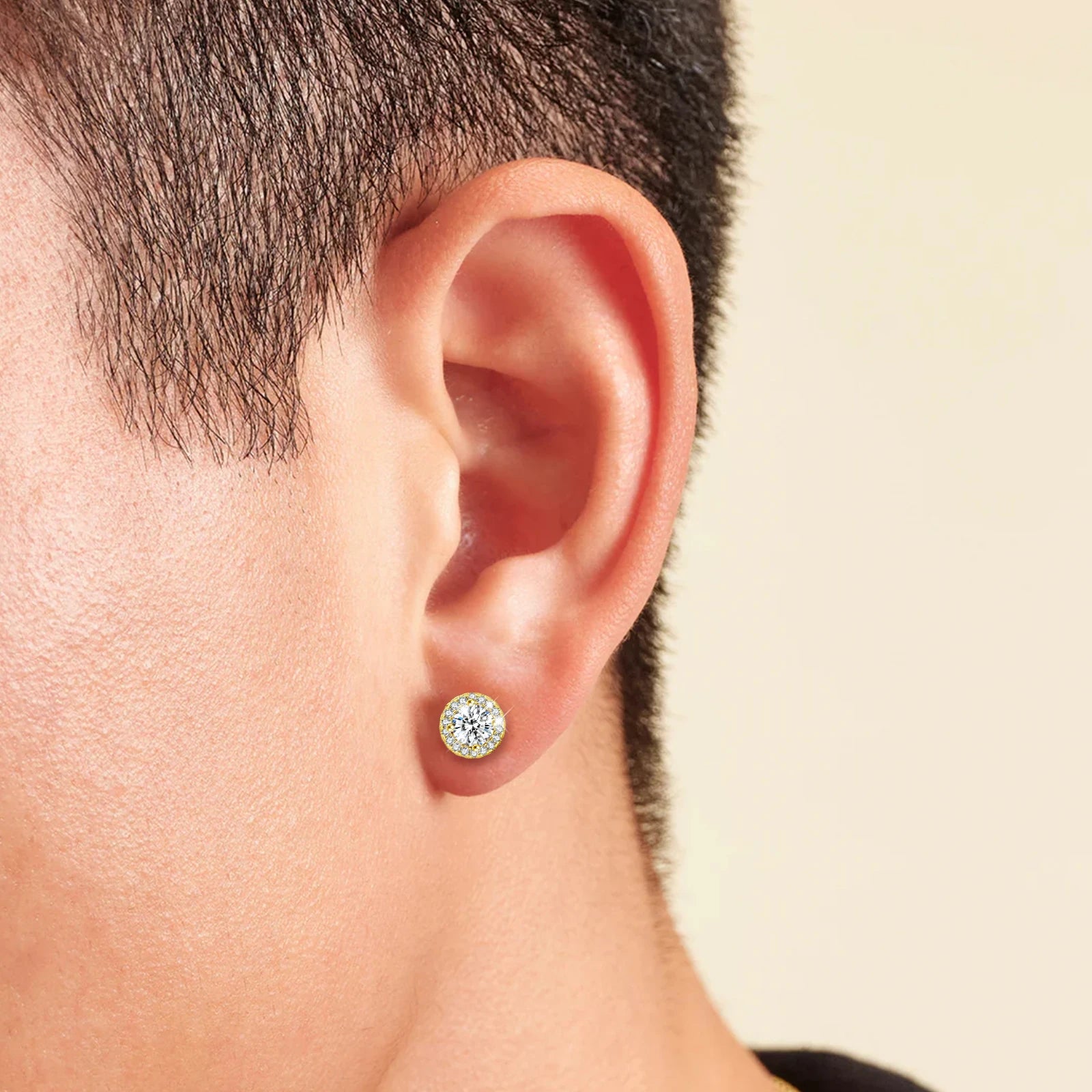 💎Pendientes Stud de Plata 925 con Moissanita – Brillo que Enamora