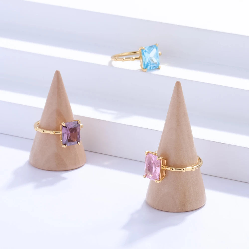 Anillo Minimalista de Plata 925 con Amatista