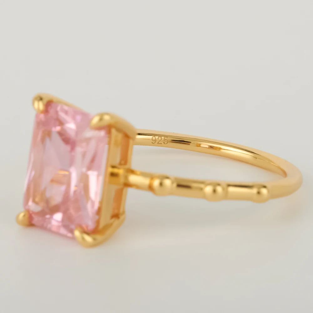 Anillo Minimalista de Plata 925 con Amatista