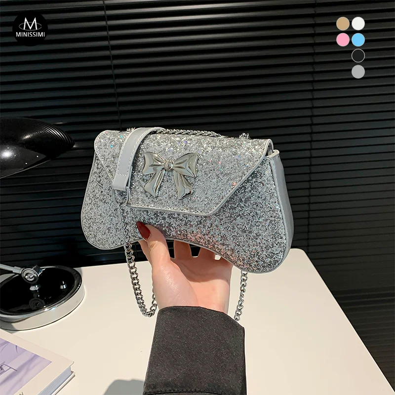 Fashion Carteras Para Mujer Evening Bags Crossbody Bag Women'S Shoulder Bags With Bow Hardware