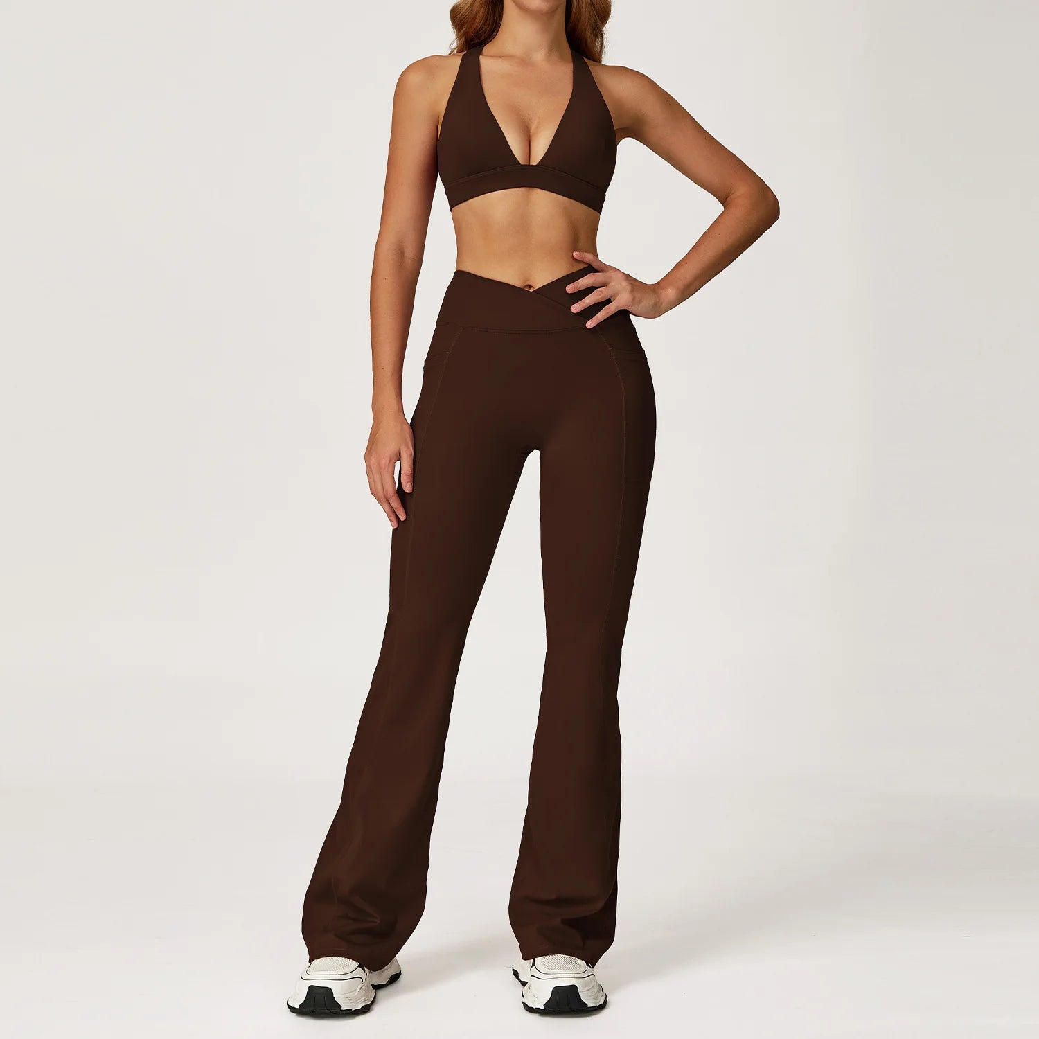 conjunto deportivo de 2 piezas para mujer y mono para otoño y invierno, apto para fitness , yoga, running y ejercicio.