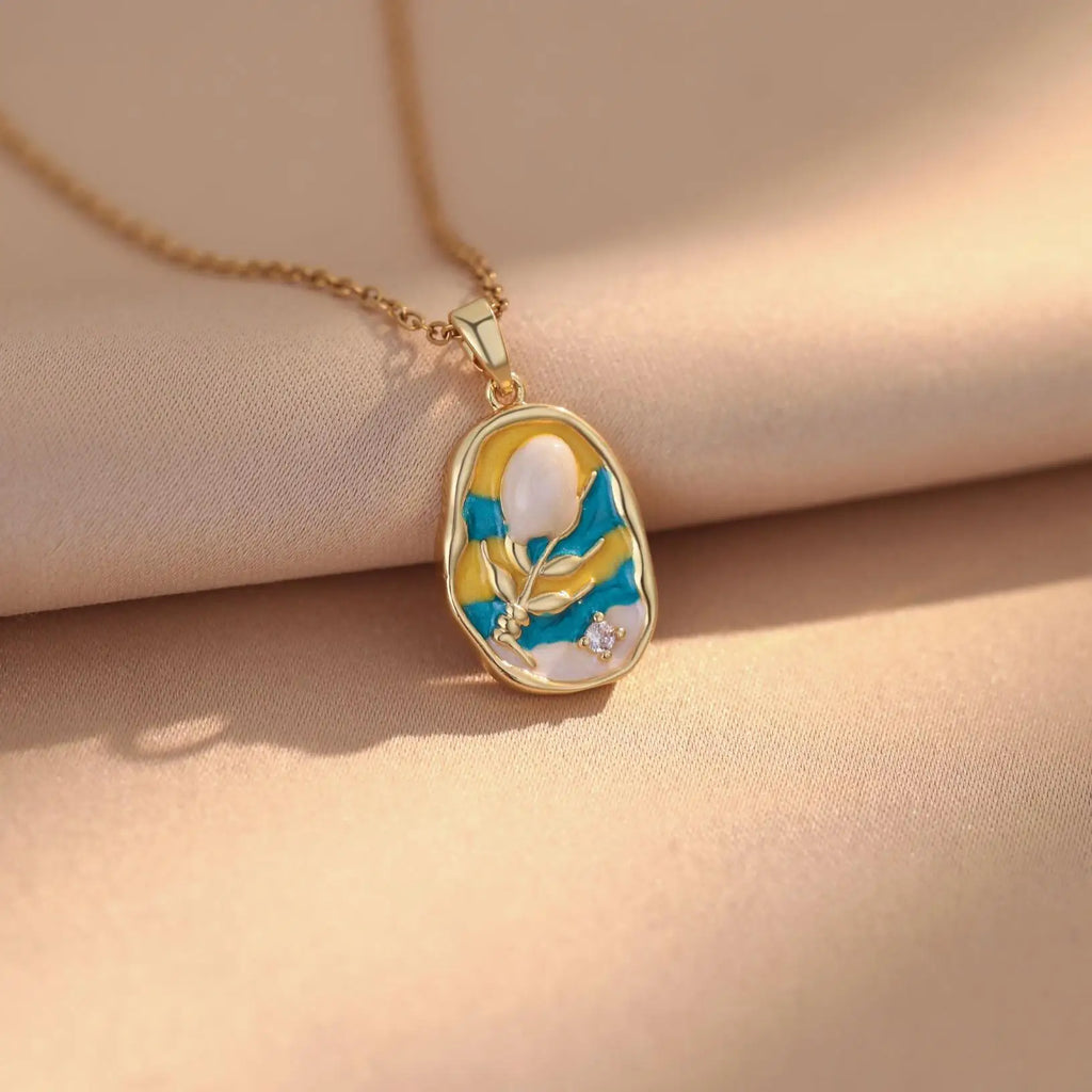 ✨ COLLAR DE ROSA DORADA ✨