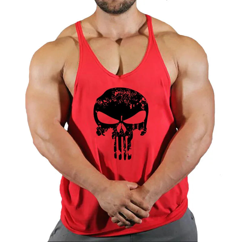 Camiseta Tank Top Hombre Fitness – Algodón Sin Mangas Estilo Bodybuilding