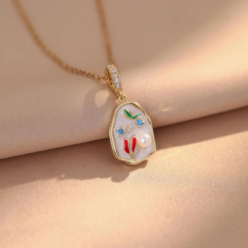 ✨ COLLAR DE ROSA DORADA ✨