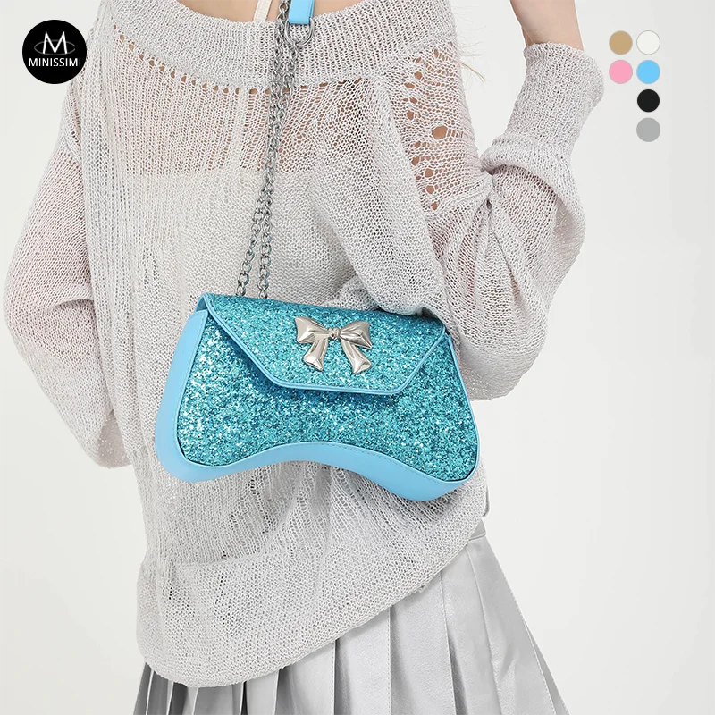 Fashion Carteras Para Mujer Evening Bags Crossbody Bag Women'S Shoulder Bags With Bow Hardware