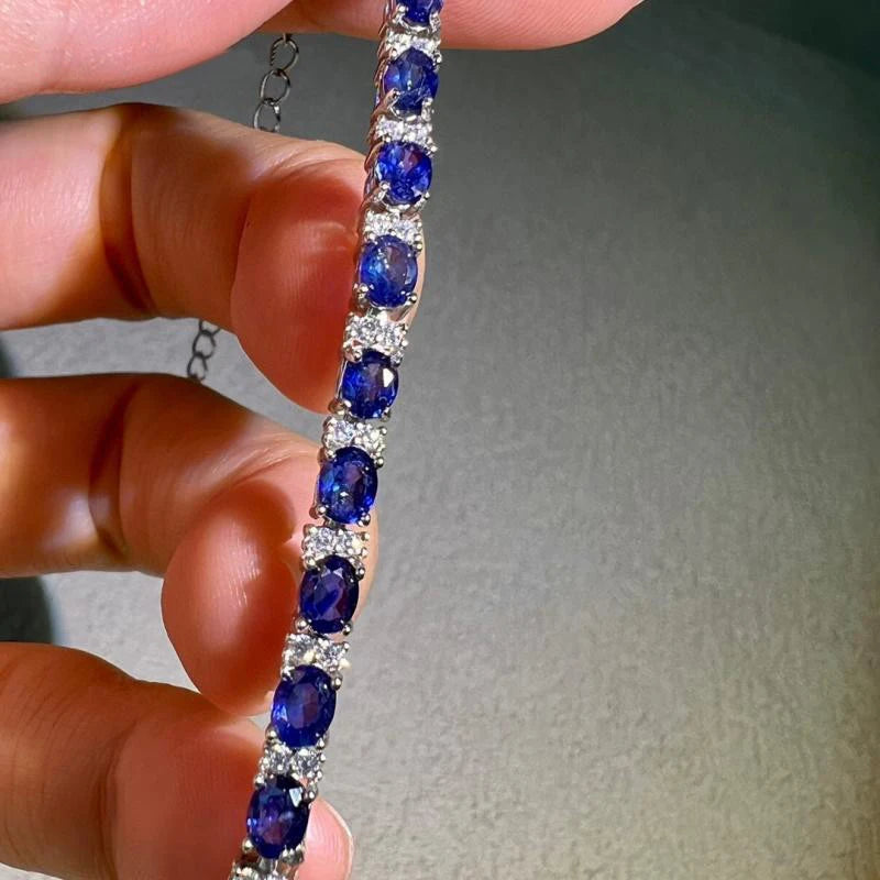 💕👌Pulsera Ajustable de Plata 925 con Rubí