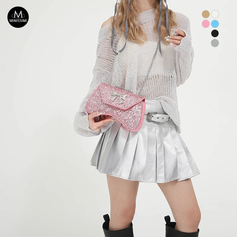 Fashion Carteras Para Mujer Evening Bags Crossbody Bag Women'S Shoulder Bags With Bow Hardware