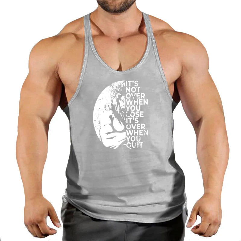 Camiseta Tank Top Hombre Fitness – Algodón Sin Mangas Estilo Bodybuilding