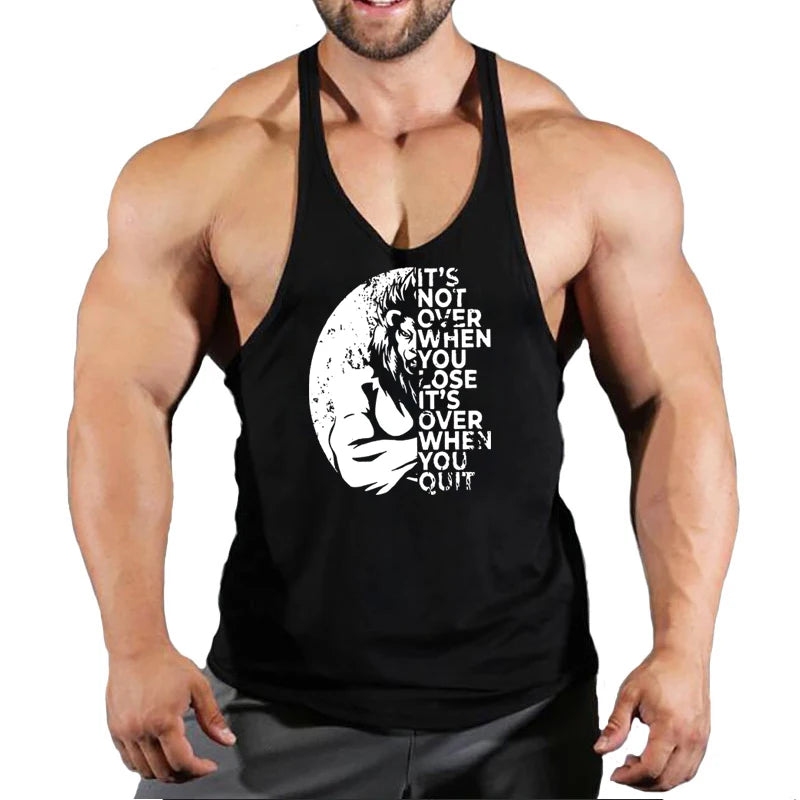 Camiseta Tank Top Hombre Fitness – Algodón Sin Mangas Estilo Bodybuilding