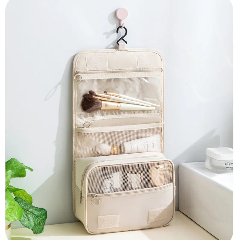 Neceser de Maquillaje de Viaje Impermeable – Organizador con Gancho