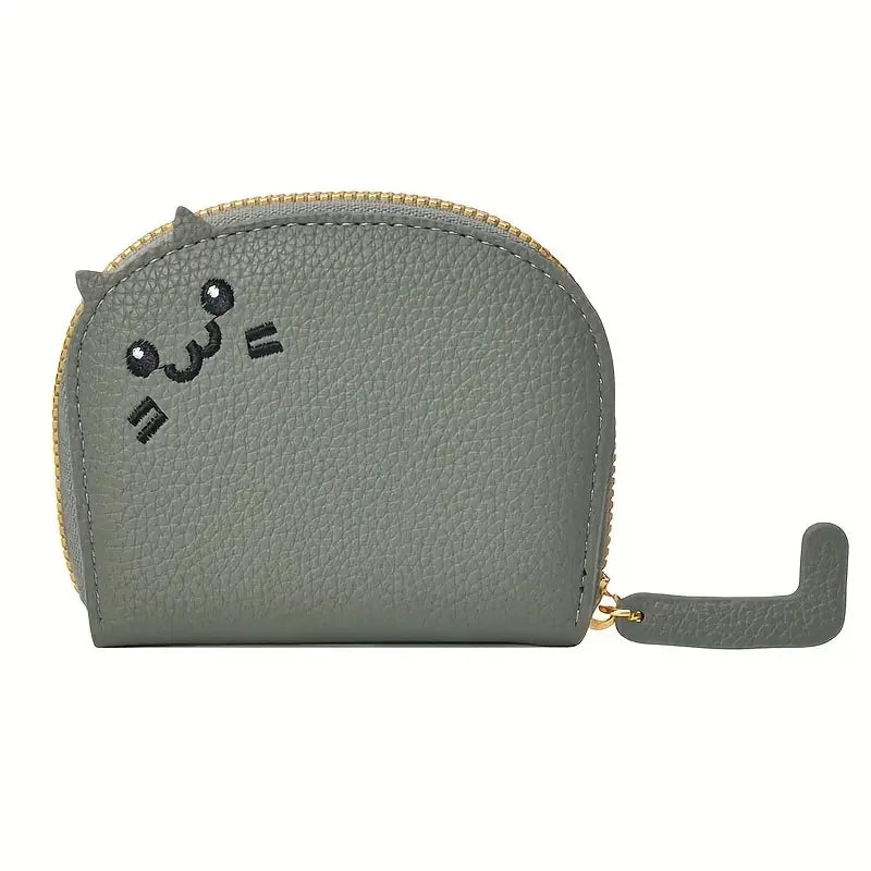 Cartera Mujer Diseño Gato – Monedero Cute con Porta Tarjetas Multiespacios