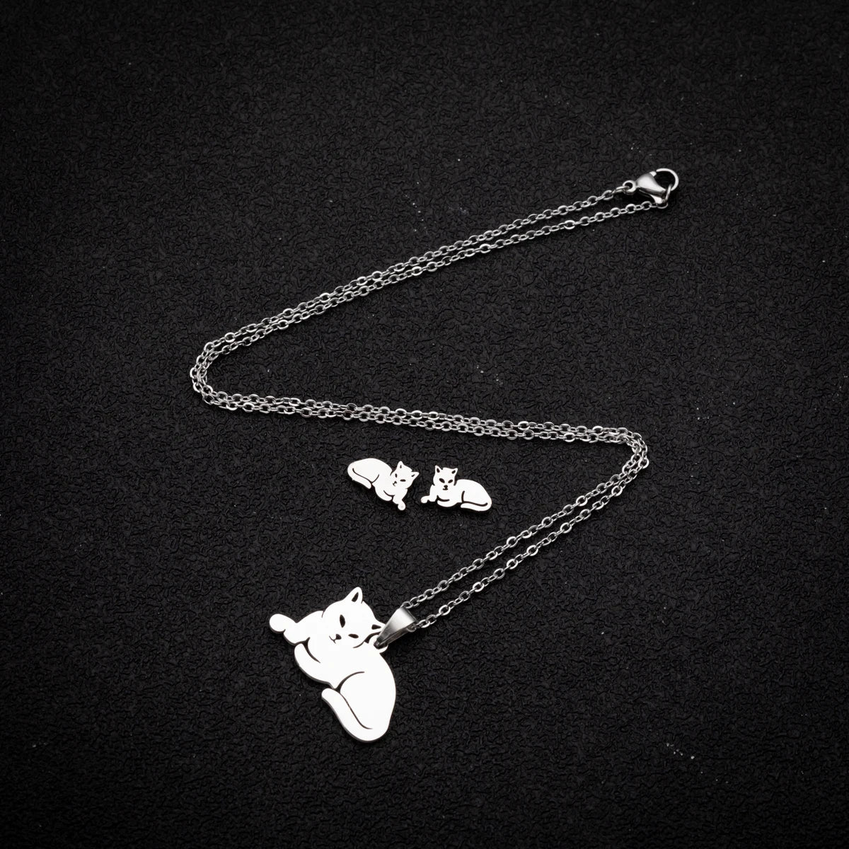 Set de Joyería Mujer – Collar con Dije + Aretes DIY Animal (Perro)