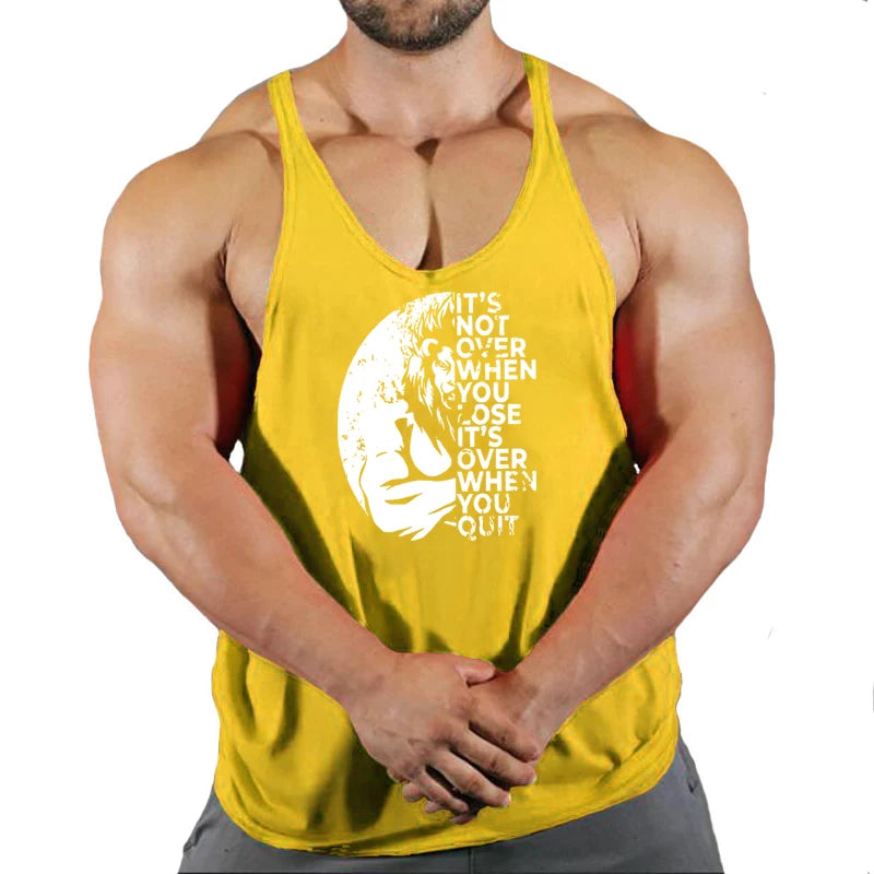 Camiseta Tank Top Hombre Fitness – Algodón Sin Mangas Estilo Bodybuilding