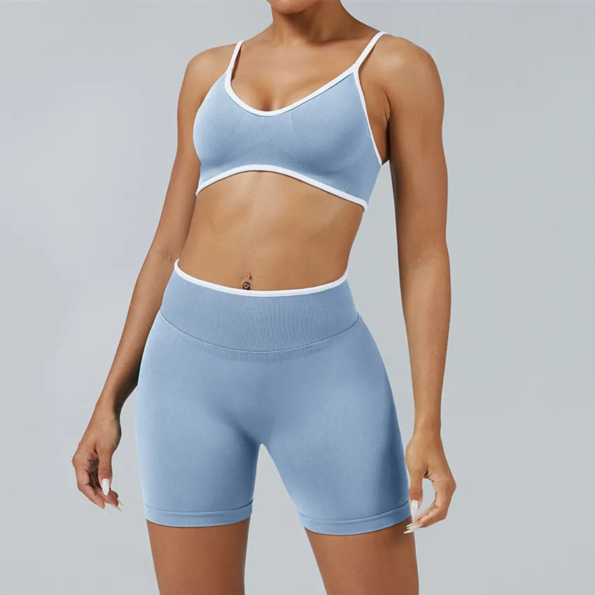 Conjunto Deportivo Mujer 2 Piezas Push Up – Leggings Cintura Alta + Crop Top Manga Larga (XP219)  ✨