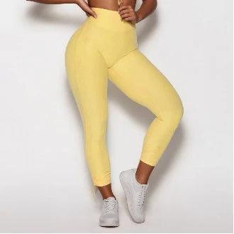 Conjunto Deportivo Mujer – Crop Top + Leggings V-Back | Gym & Yoga