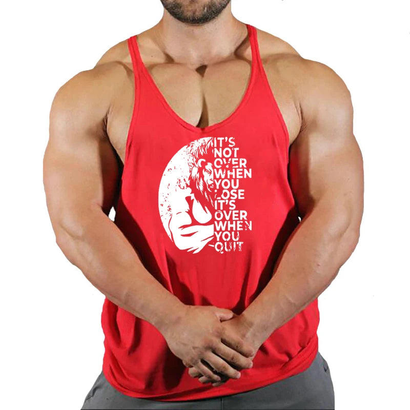 Camiseta Tank Top Hombre Fitness – Algodón Sin Mangas Estilo Bodybuilding