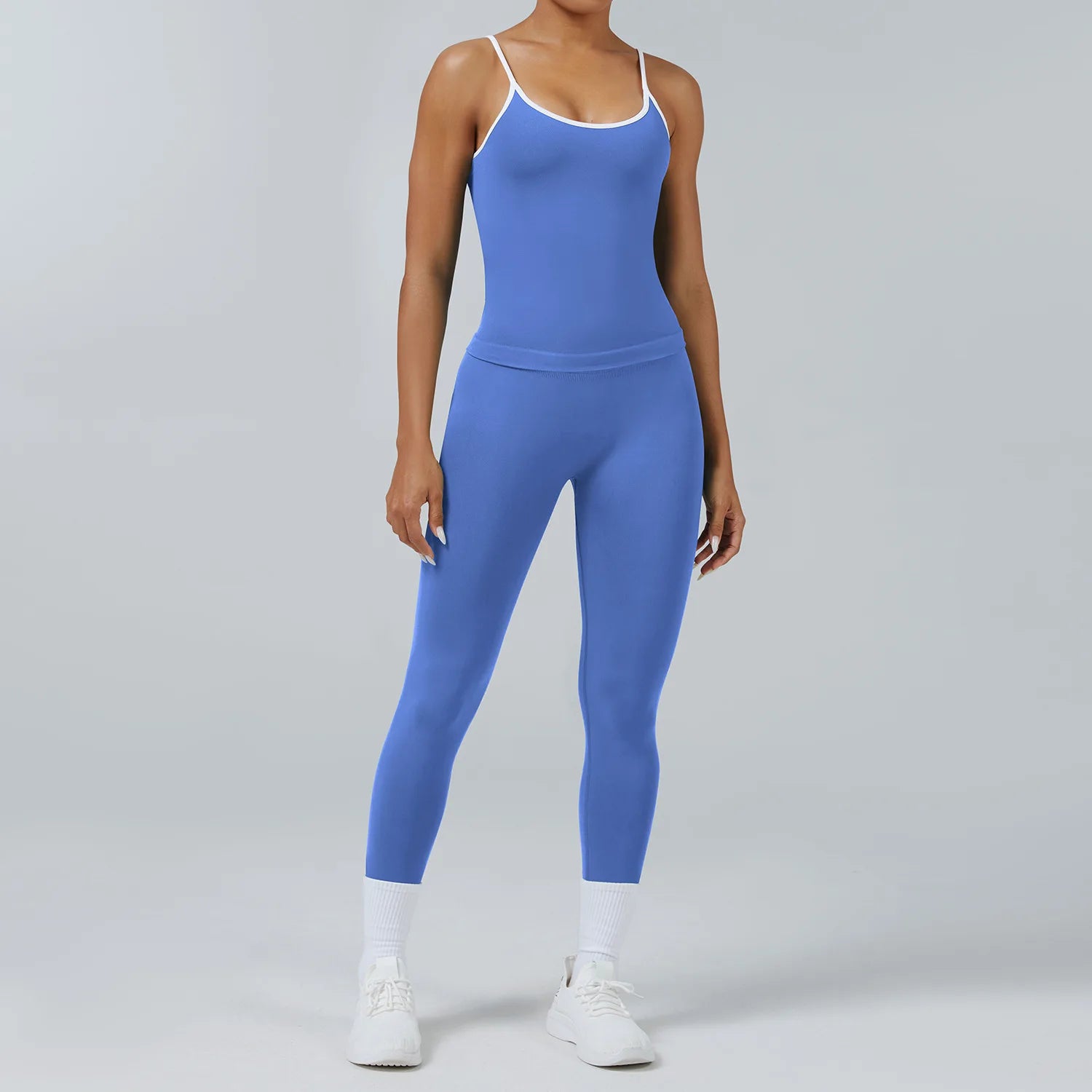Conjunto Deportivo Mujer 2 Piezas Push Up – Leggings Cintura Alta + Crop Top Manga Larga (XP219)  ✨