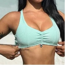 Conjunto Deportivo Mujer – Crop Top + Leggings V-Back | Gym & Yoga