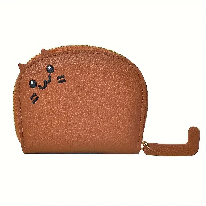 Cartera Mujer Diseño Gato – Monedero Cute con Porta Tarjetas Multiespacios