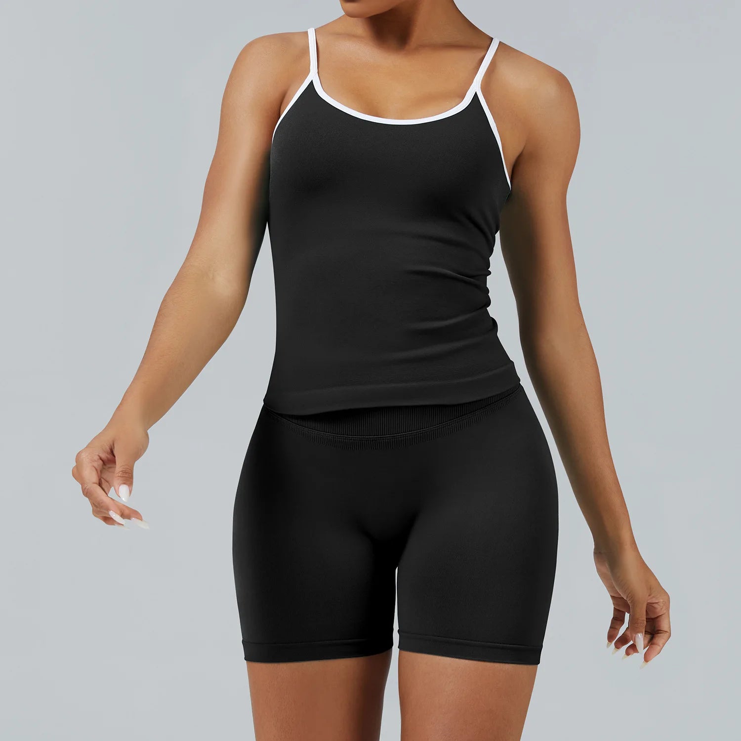 Conjunto Deportivo Mujer 2 Piezas Push Up – Leggings Cintura Alta + Crop Top Manga Larga (XP219)  ✨