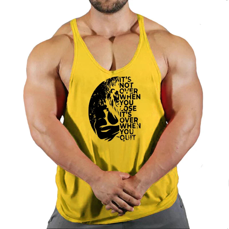 Camiseta Tank Top Hombre Fitness – Algodón Sin Mangas Estilo Bodybuilding