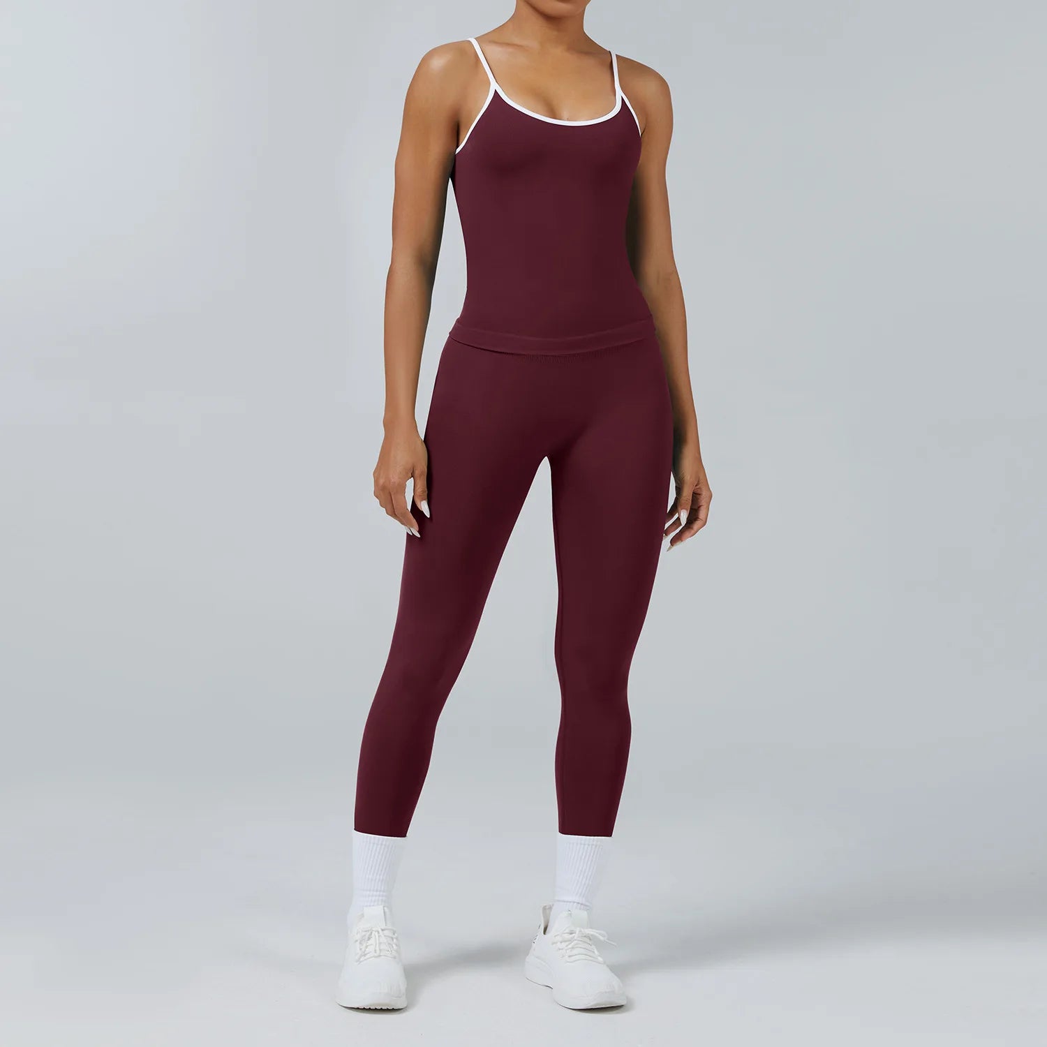 Conjunto Deportivo Mujer 2 Piezas Push Up – Leggings Cintura Alta + Crop Top Manga Larga (XP219)  ✨