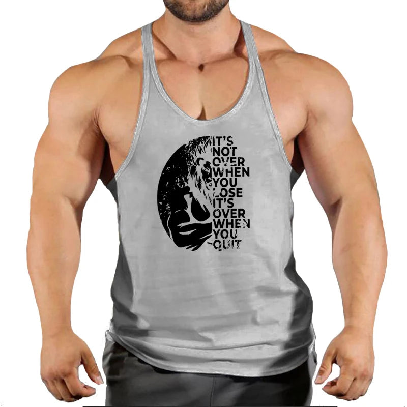 Camiseta Tank Top Hombre Fitness – Algodón Sin Mangas Estilo Bodybuilding