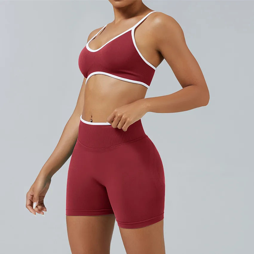 Conjunto Deportivo Mujer 2 Piezas Push Up – Leggings Cintura Alta + Crop Top Manga Larga (XP219)  ✨