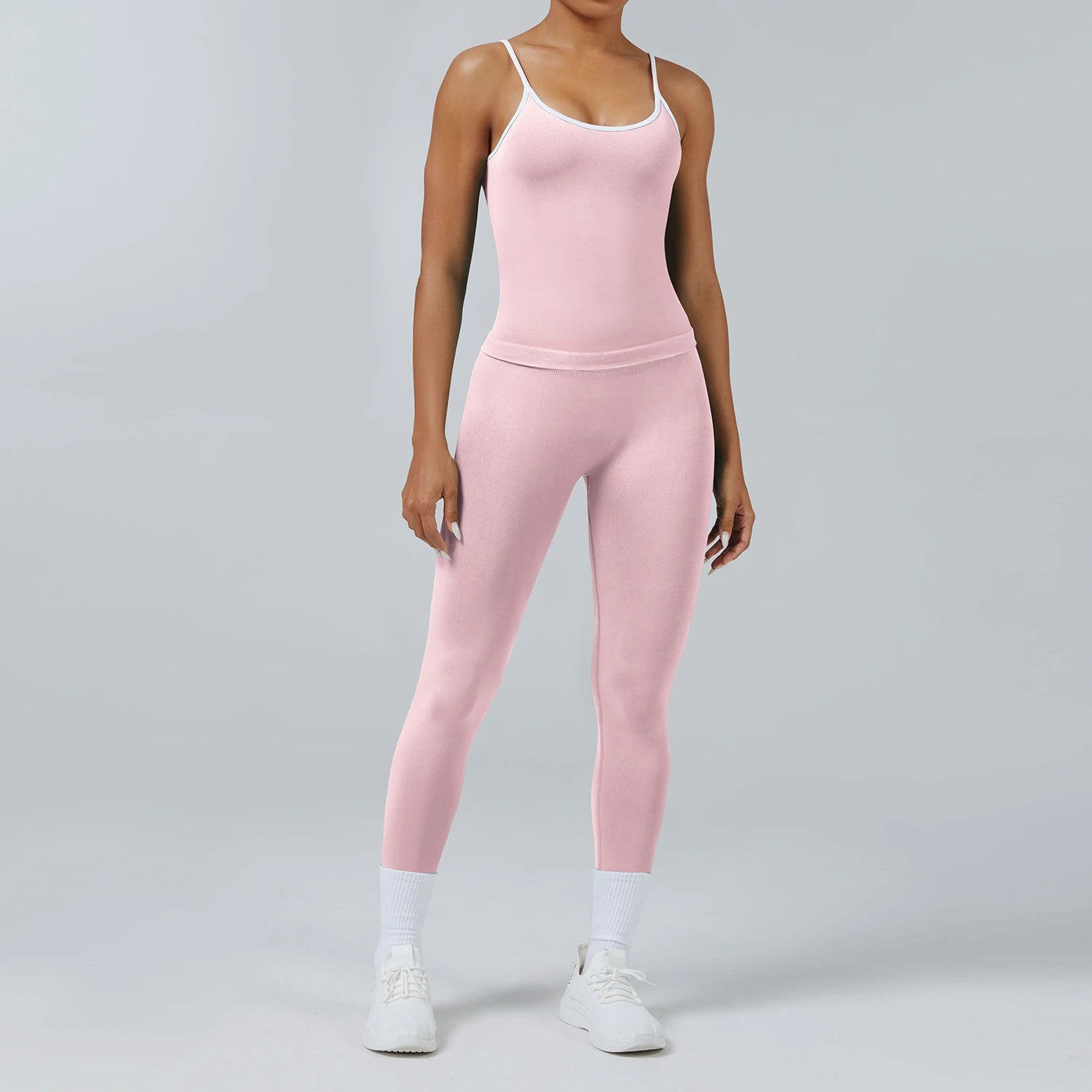 Conjunto Deportivo Mujer 2 Piezas Push Up – Leggings Cintura Alta + Crop Top Manga Larga (XP219)  ✨